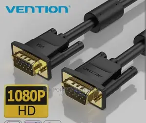 Vention Vga(3+6) Male to Male Cable 3meter Black