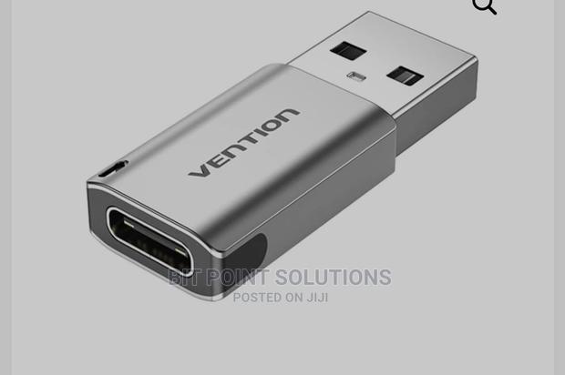 Vention USB 3.0 Male to Usb-C Female Adapter Gray Aluminum