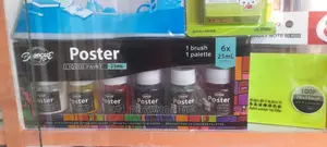 Poster Liquid Paint With 1 Brush and Palette 25ml