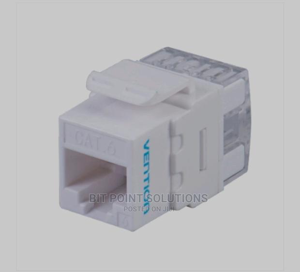 Vention Cat.6 Utp 180 Degree Keystone Jack White