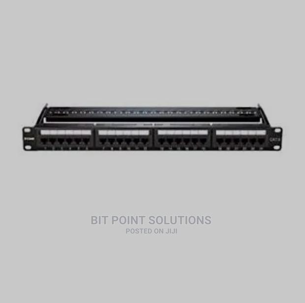 Vention Cat.6 Utp 24 Ports Keystone Patch Panel Black - main view