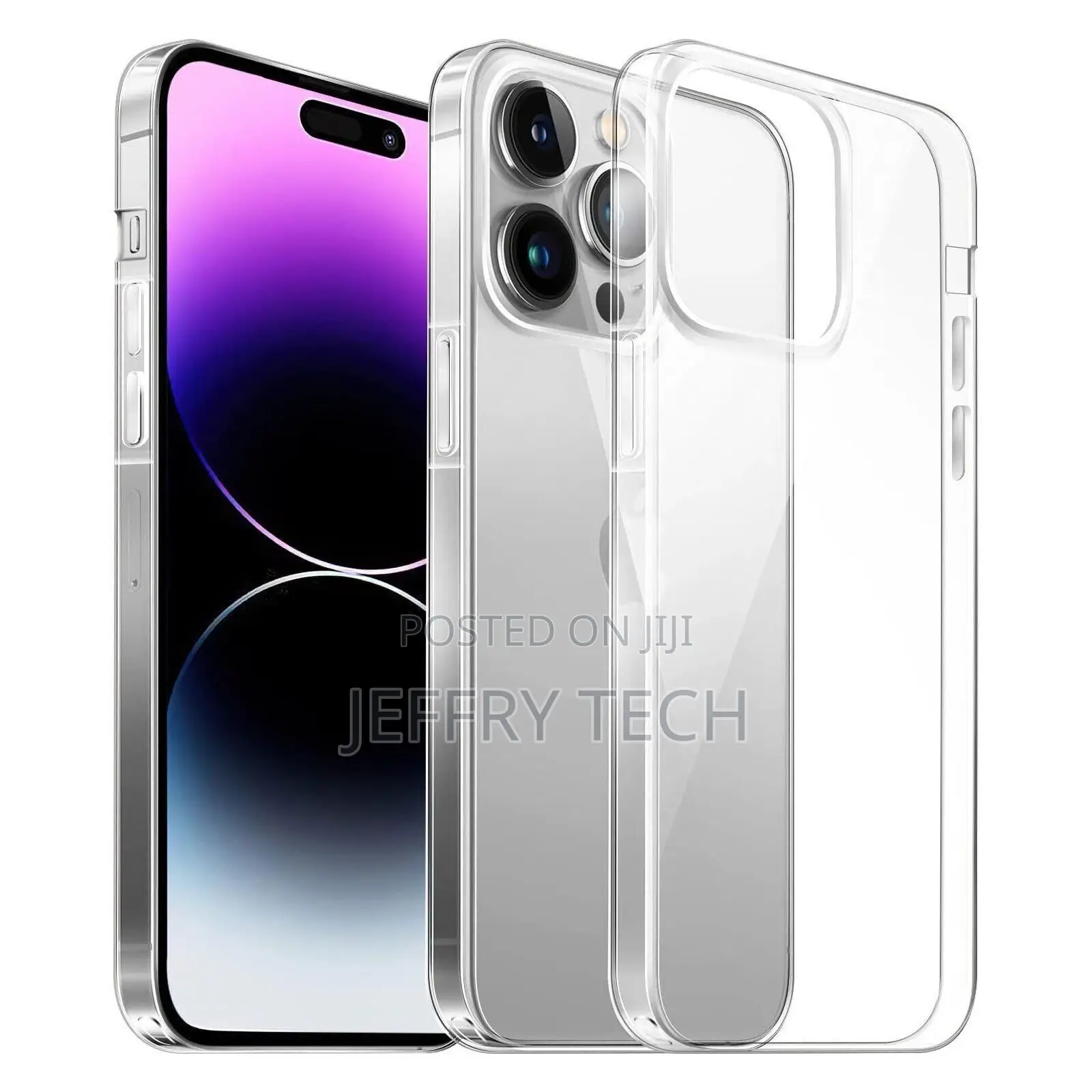 Apple iPhone 14 Plus Pro Max Clear Shockproof Soft Silicone