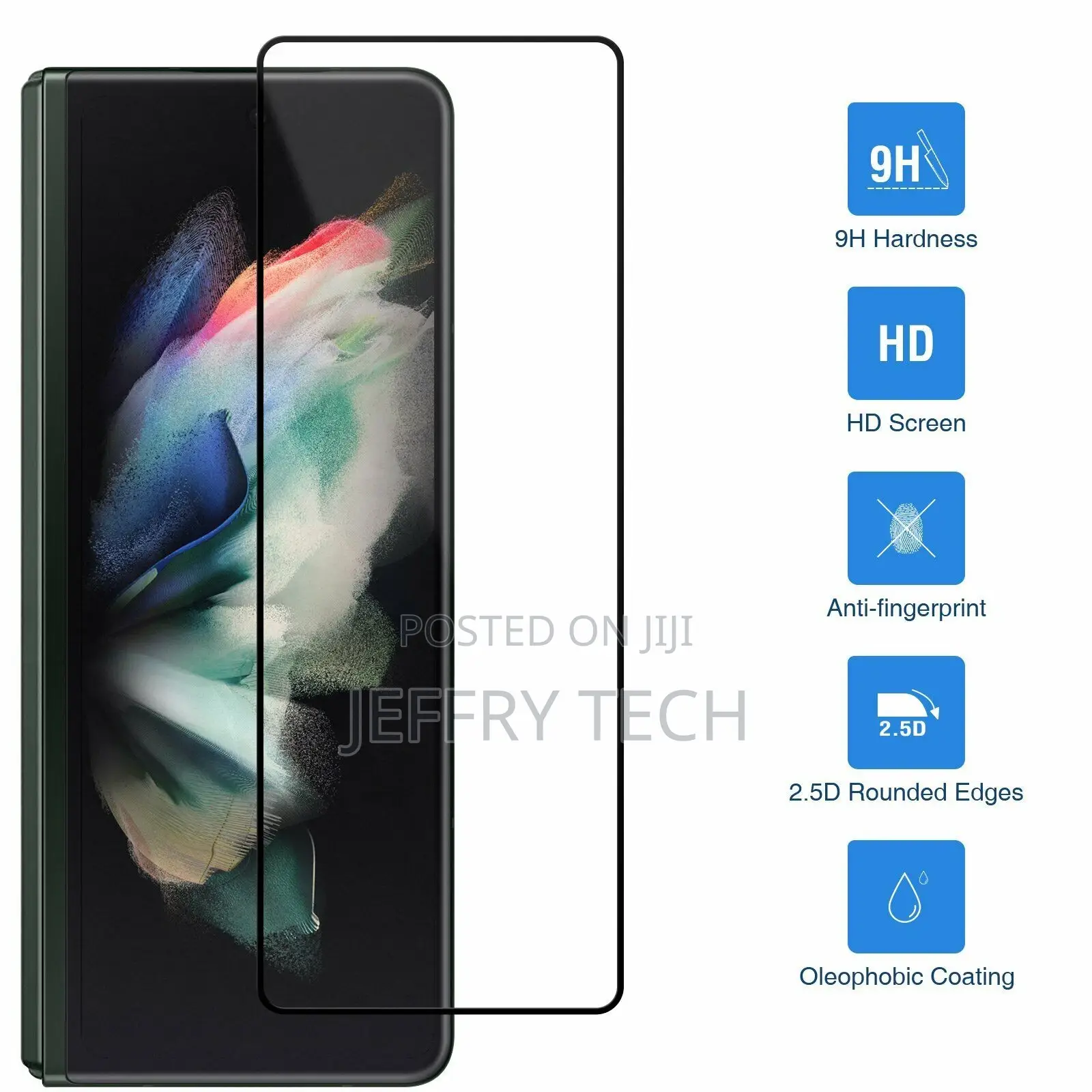 Tempered Glass Screen Protector for Samsung Galaxy Z Fold 3