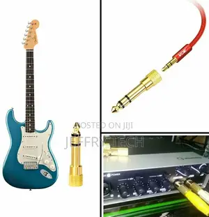 6.3mm 1/4" Male Plug to 3.5mm 1/8" Female Jack Stereo Headph