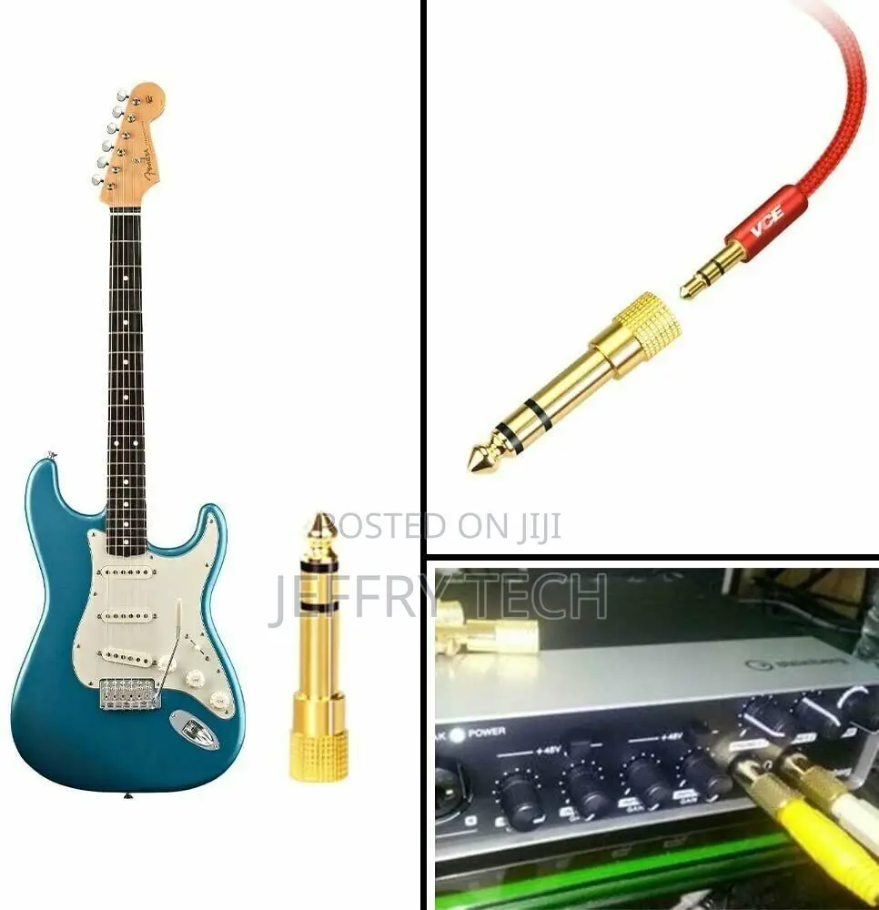 6.3mm 1/4" Male Plug to 3.5mm 1/8" Female Jack Stereo Headph