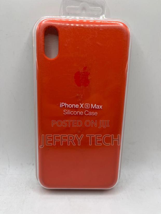 Apple Silicone Case for iPhone Xs Max (6.5") - Nectarine MTF - main view