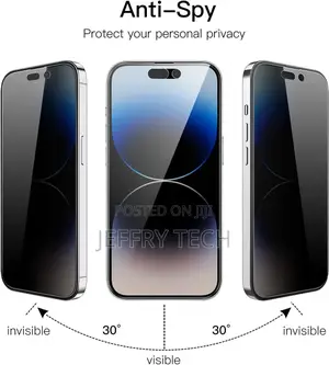 Privacy Anti-Spy Tempered Glass Screen iPhone XR 11 13 14 Pr