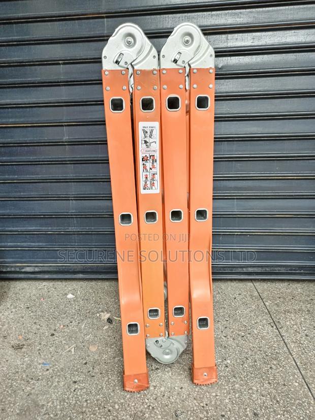 12ft Aluminum/Iron Multipurpose Ladders - thumbnail 5