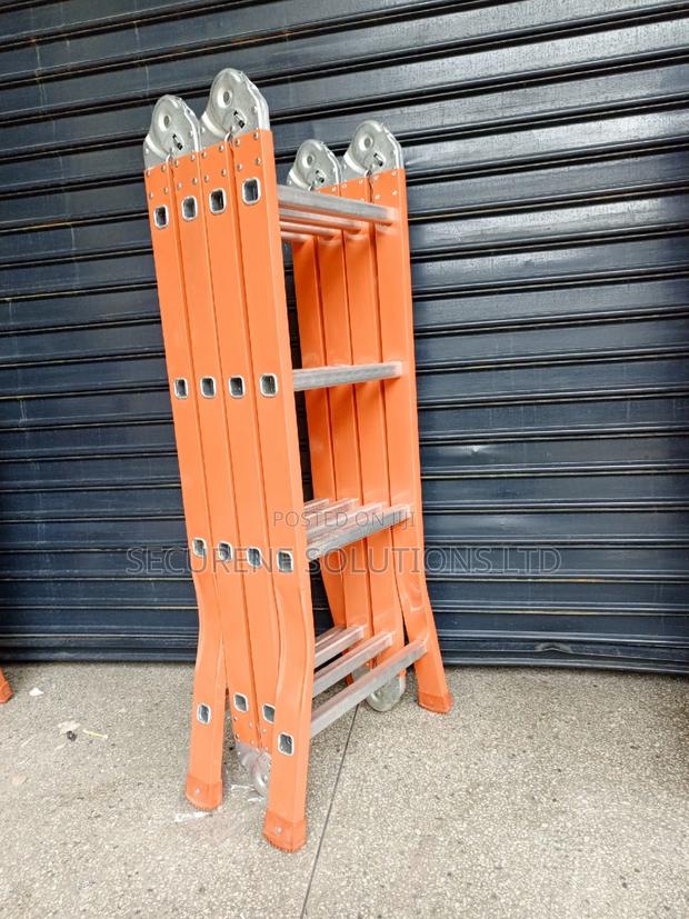 16ft Aluminum/Iron Alloy Multipurpose Ladders - thumbnail 4