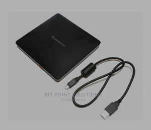 Lenovo Slim DVD Burner DB65, USB, Black - thumbnail 2