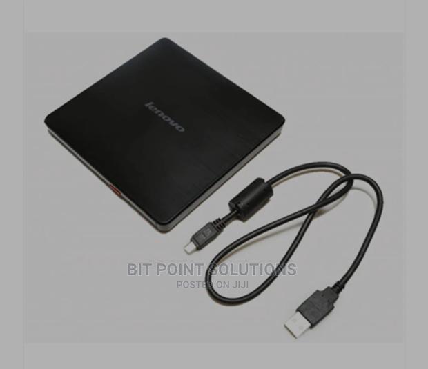 Lenovo Slim DVD Burner DB65, USB, Black - main view