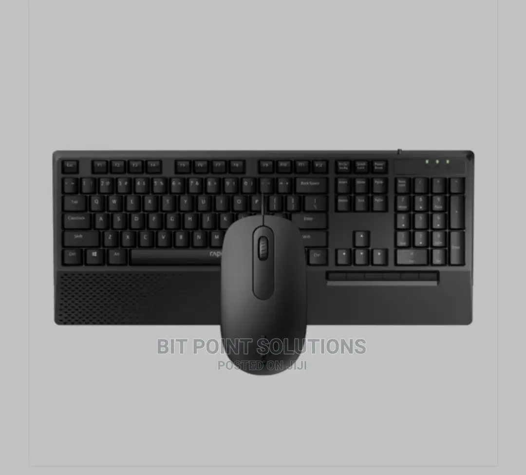 Rapoo Wired Optical Mouse Keyboard Combo NX2000 - Black