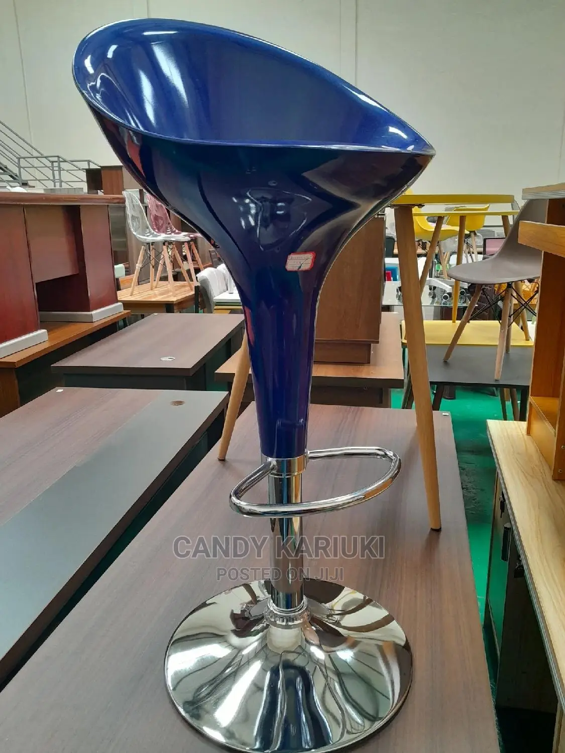 Blue Bar Stool