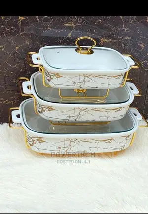 Ceramic Chaffing Dishes - Set of 3
