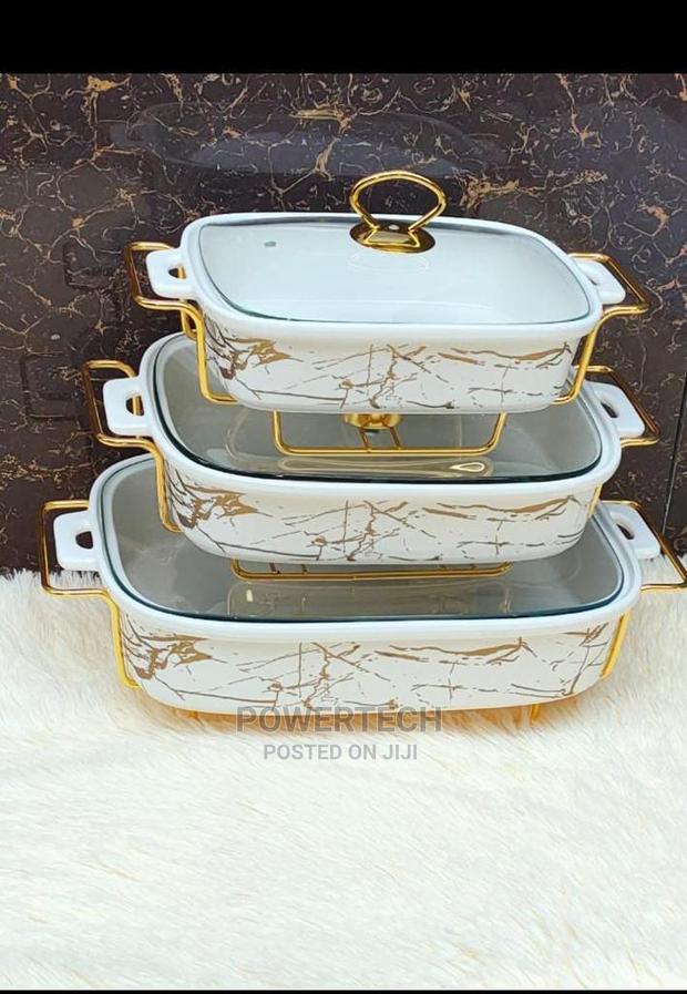 Ceramic Chaffing Dishes - Set of 3 - main view