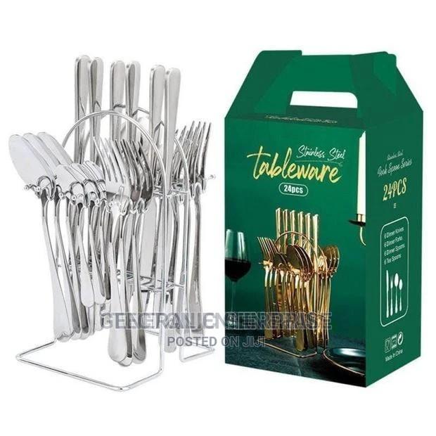 *24pc Stainless Cutlery Set* - main view