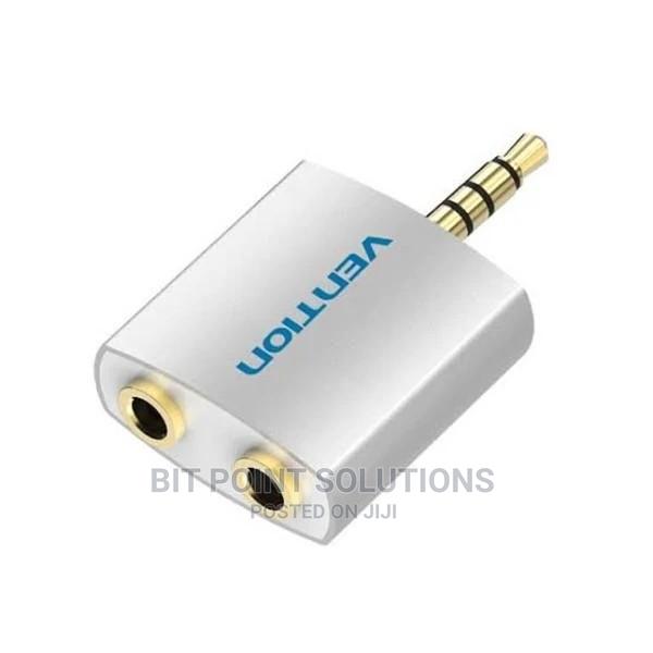 Vention 4 Pole 3.5mm Male To 2*3.5mm Female Converter
