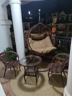 Recommended Balcony Set (Swing, 2 Chairs Plus a Table)