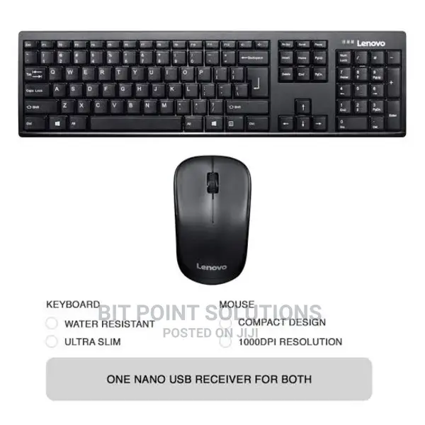 Lenovo 100 Wireless Combo Keyboard Mouse