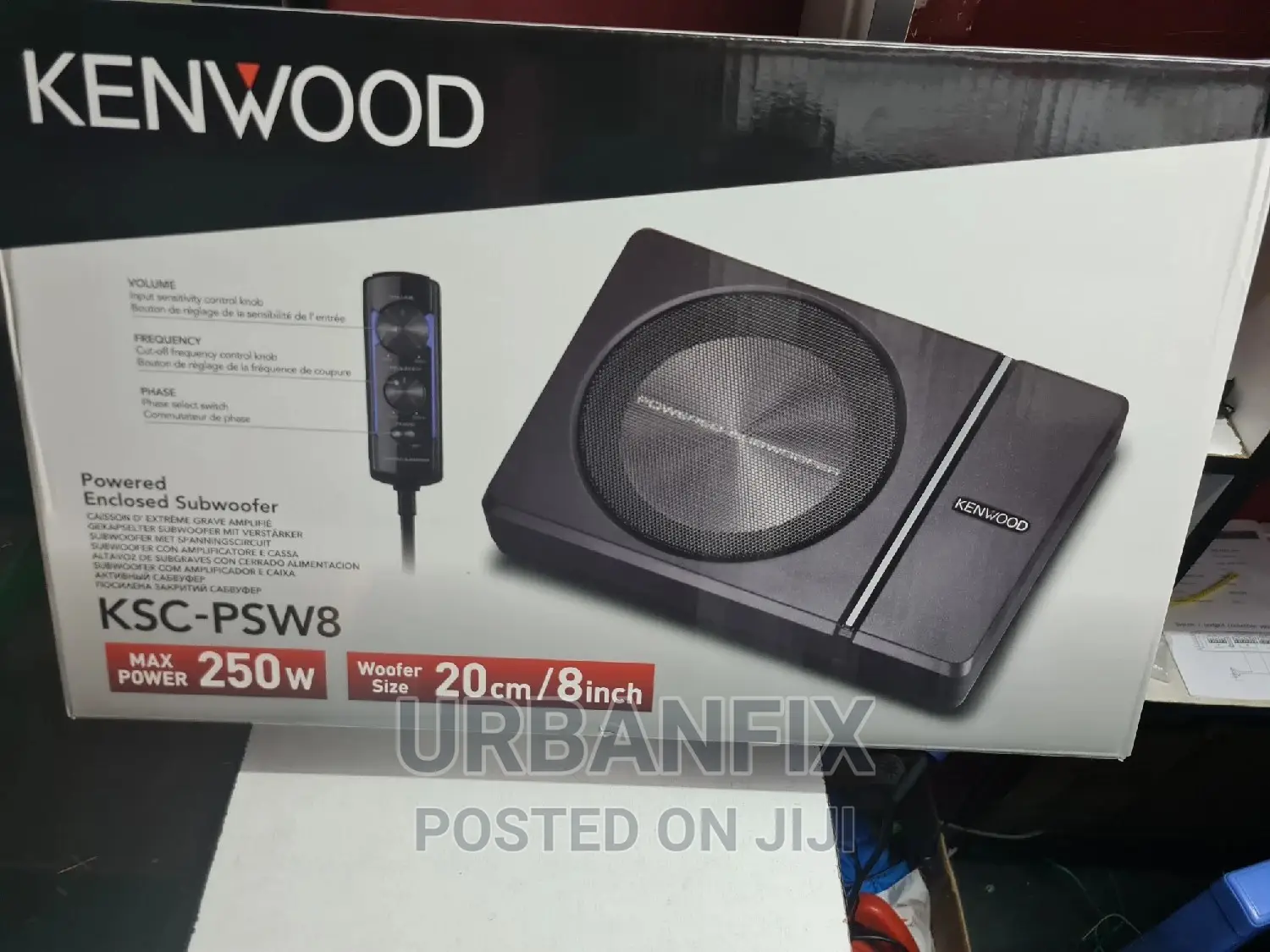 Kenwood 250 Watts Underseat Subwoofer