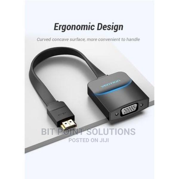 Vention Flat HDMI To VGA Converter With Female Micro USB