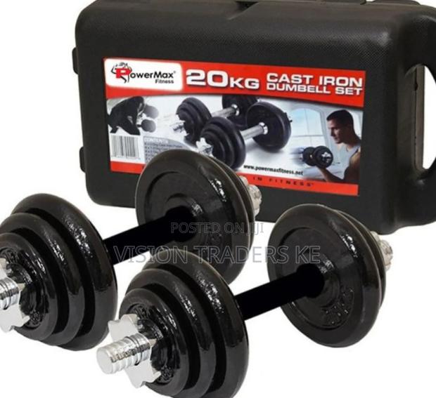 20kgs Chrome Dumbbell Set - main view