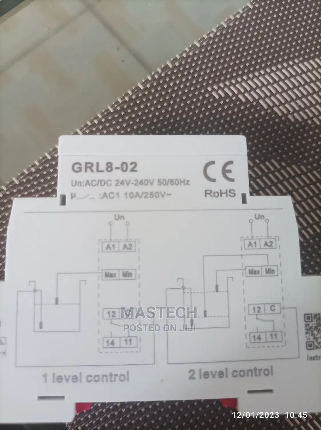 Water Level Controller (Relay), 24v