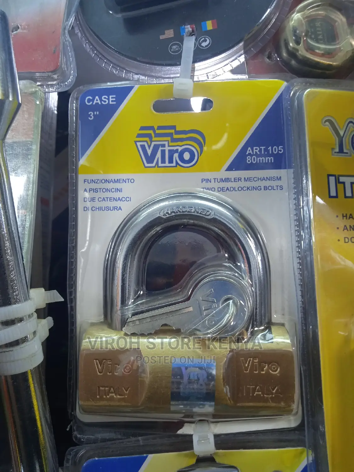Original Viro Padlock From Italy ART 105 / 70mm
