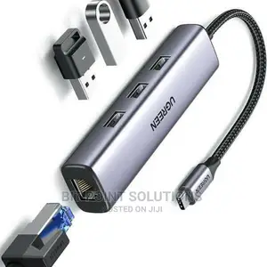 UGREEN USB-C To USB 3.0 Hub (3 Ports) + Gigabit Ethernet