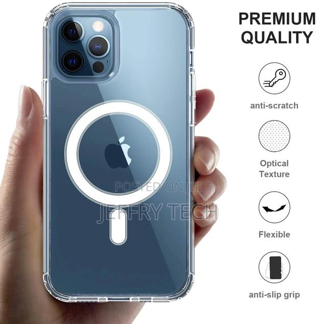 Clear Magnetic Case for iPhone 12 Pro Max With Mag-Safe Char - main view