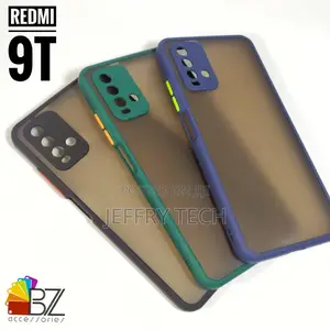 Redmi 9T - Matte Translucent Shockproof Hybrid Armor Back Ca