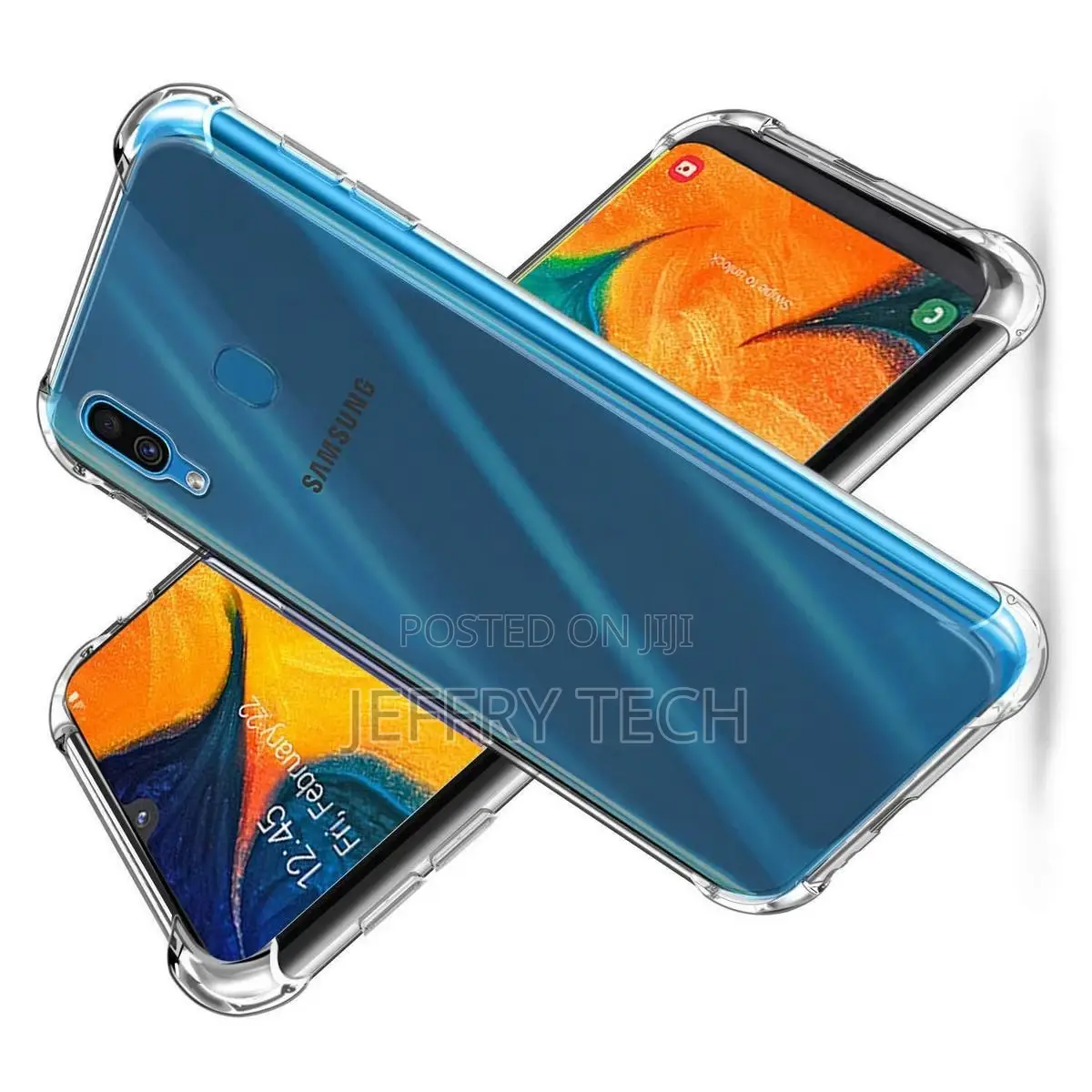 Samsung Galaxy A20 Shockproof Armor Case Transparent Back Co