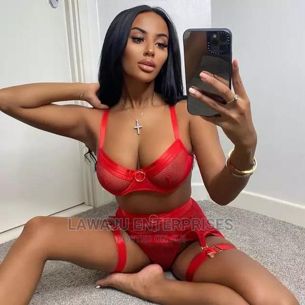 5pcs Fishnet Underwire Garter Lingerie Set - thumbnail 4