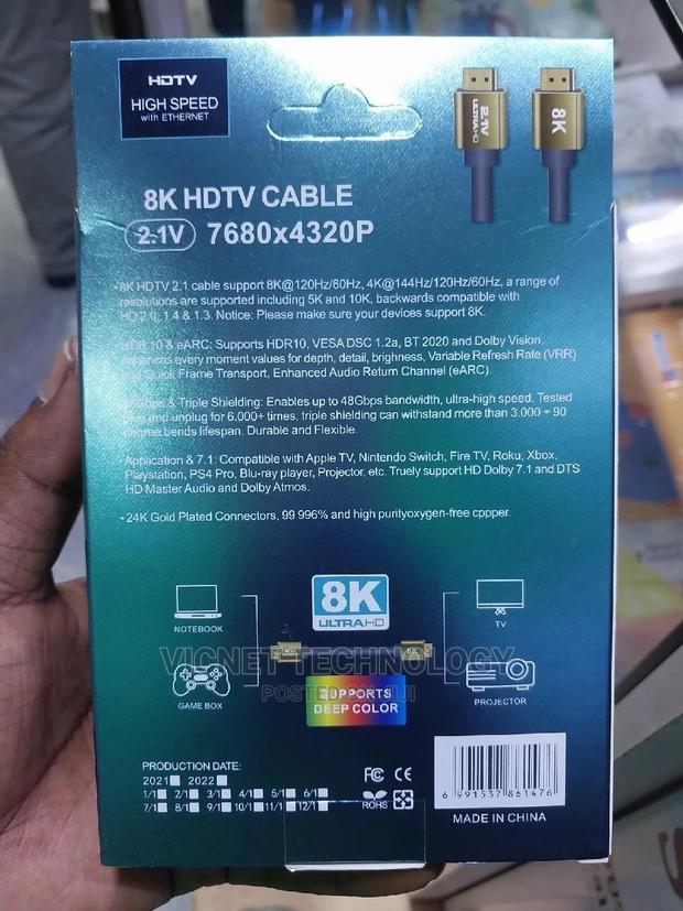 2.1V HDMI Cable 48gbps  - thumbnail 2