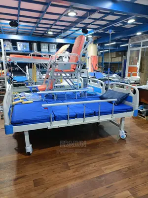 Single Crank ABS Hospital Bed With Mattress Option