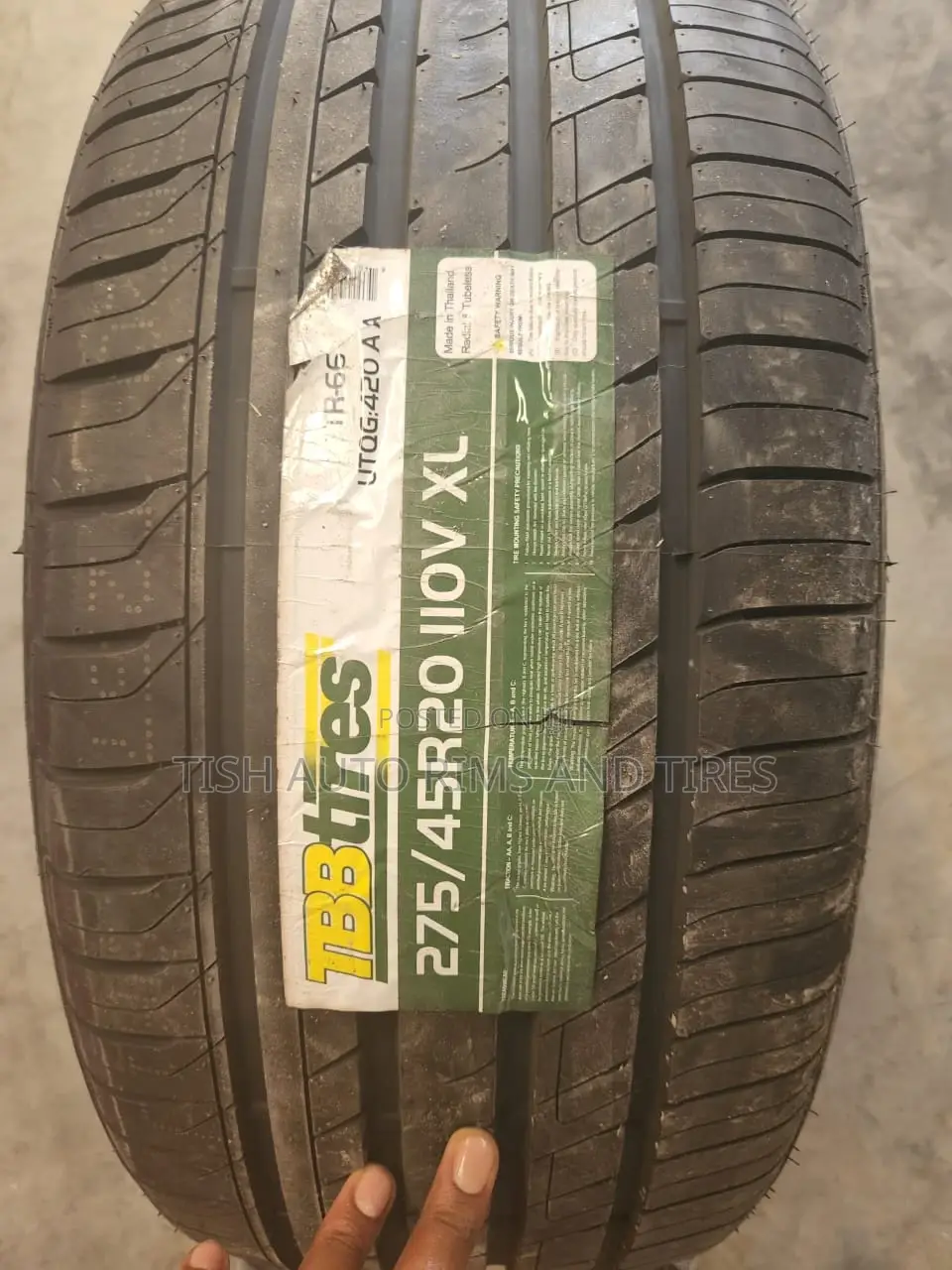 275/45r20 TBB Tire Made in Thailand