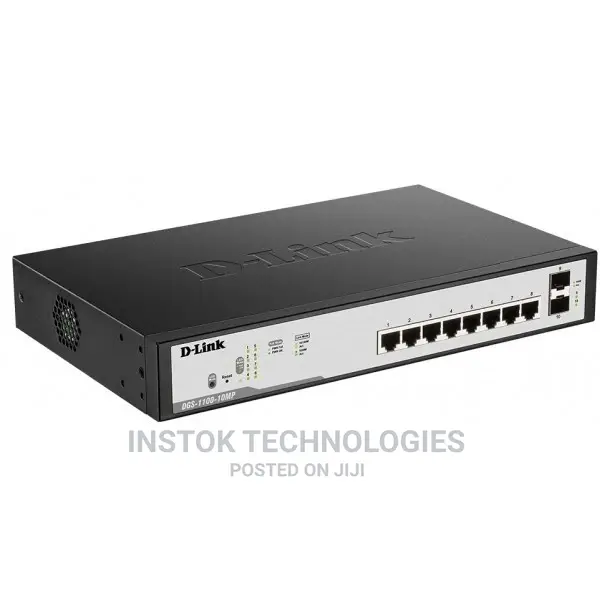 D-Link Dgs-1100-10mp 10-Port Gigabit Poe Smart Managed Switc