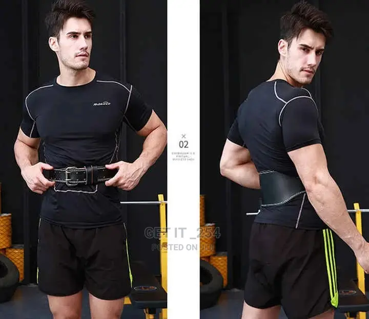Leather Weight Lifting Belt