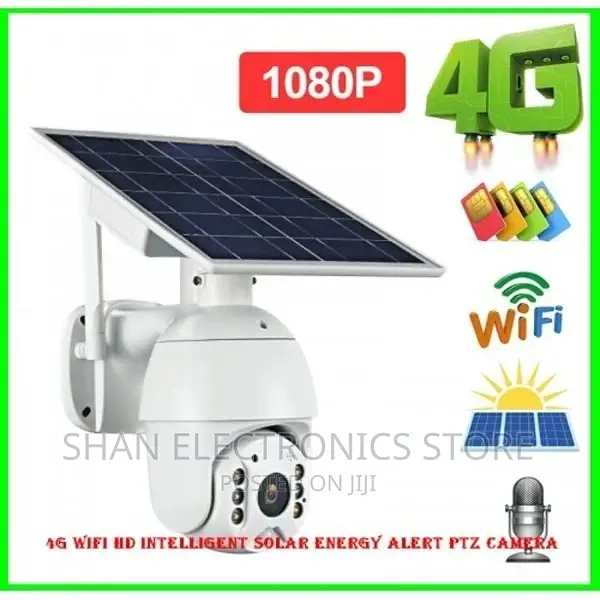 Solar Power Wireless Outdoor 4g PTZ Camera