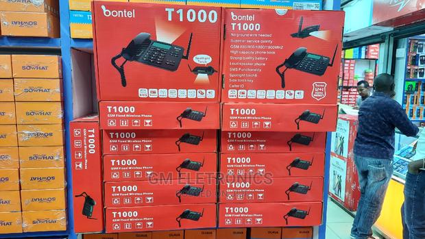 Dual Sim Card Rechargeable Landline Phone. - thumbnail 2