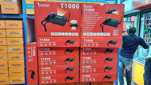 Dual Sim Card Rechargeable Landline Phone. - thumbnail 3