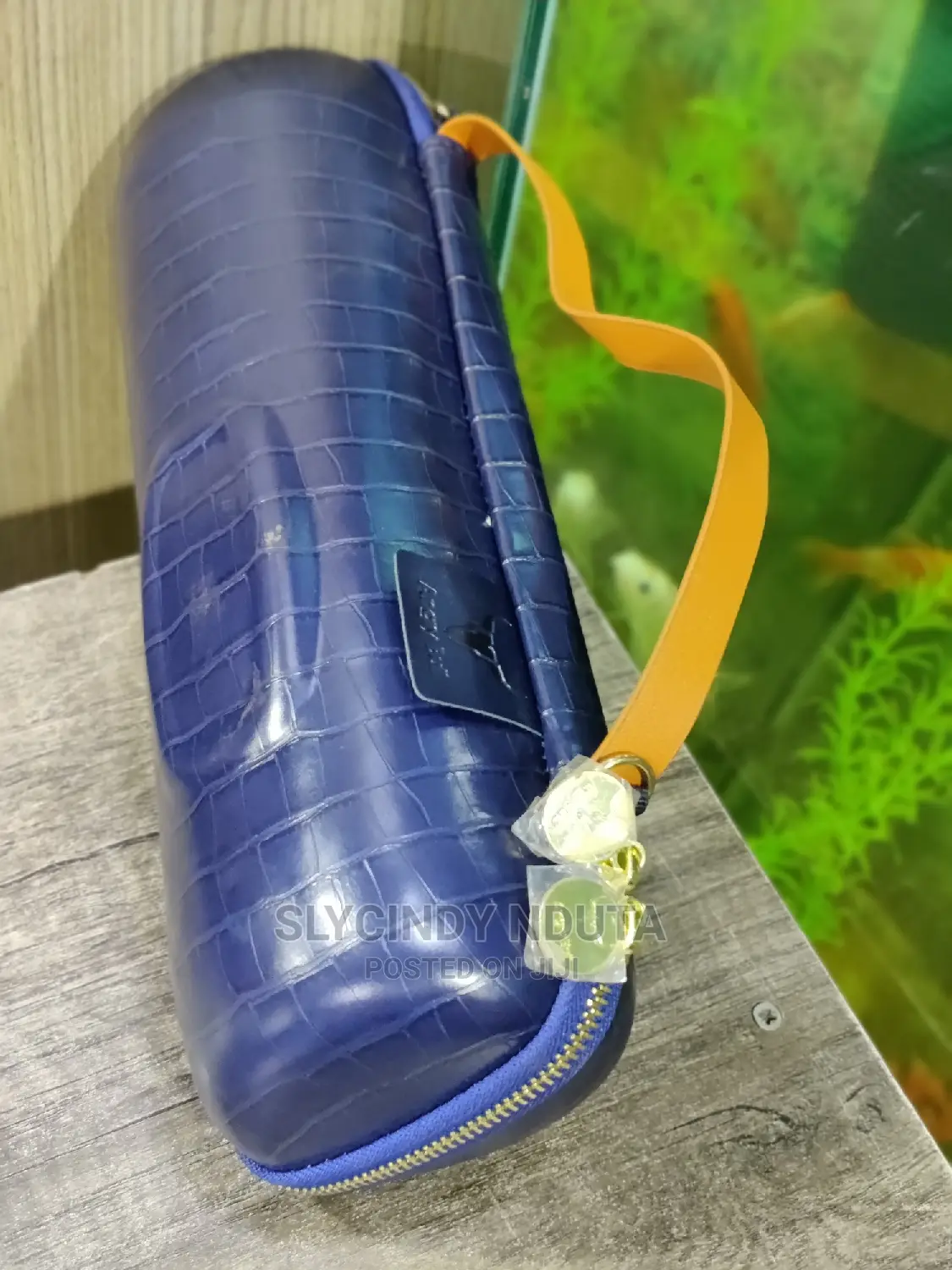 JBL Leather Charge 5 Bag (Blue)