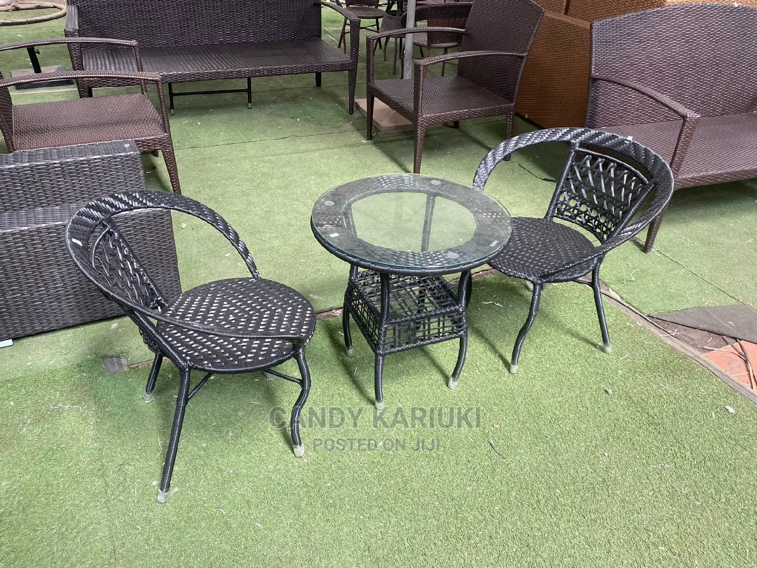2 Seater Balcony Set (Black)