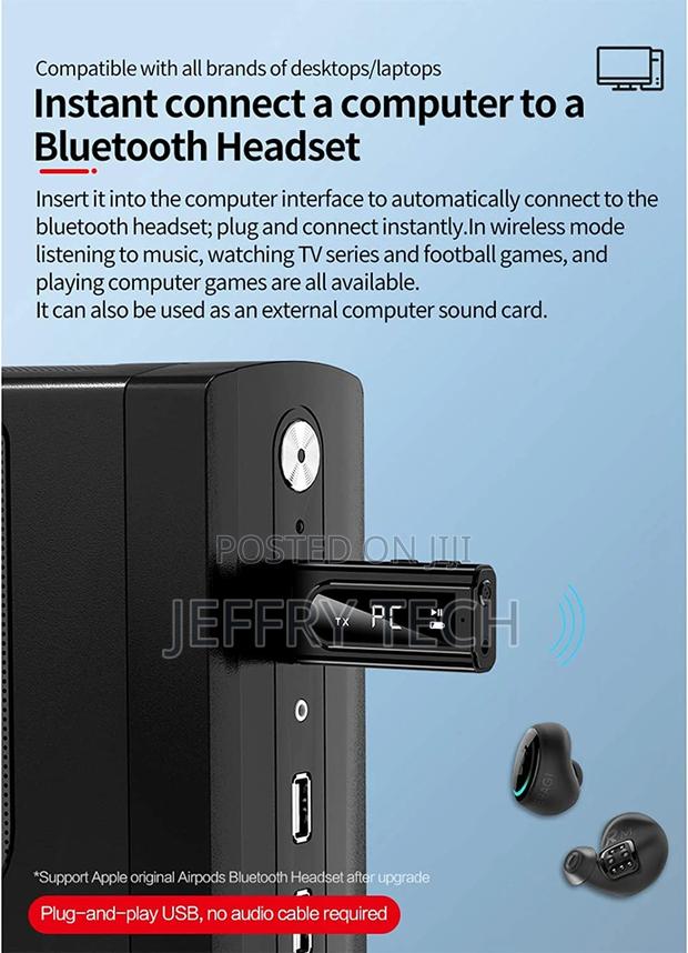 Bluetooth 5.0 Receiver MP3 Players Stereo Music FM Trans - thumbnail 3