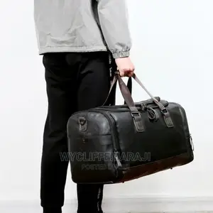 Large Travel and Gym Bag Pu Leather