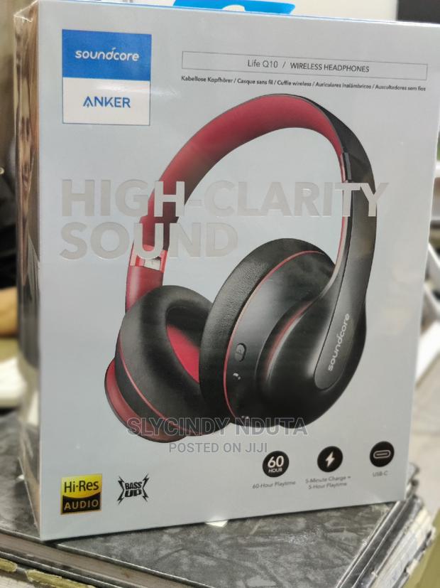 Anker Life Q10 Red Wireless Headphones (New)