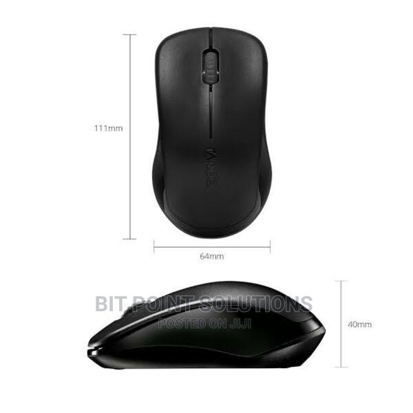 Rapoo Wireless Optical Mouse 1620 - Black - main view