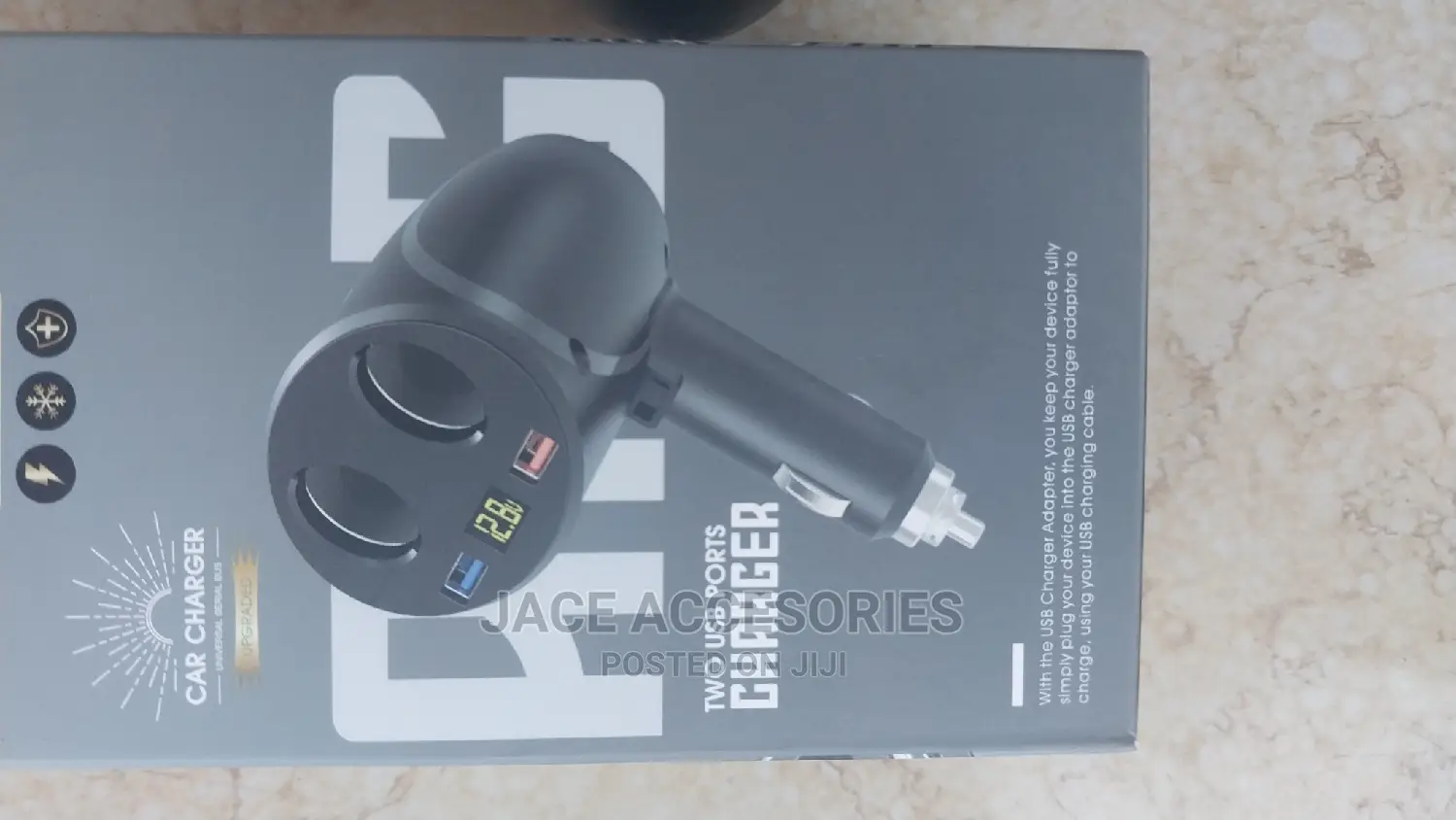 Heavy Duty Car Adpapter 2 Way Charger