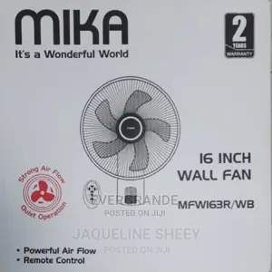 Wall Fan 16" Inches Mika Brand