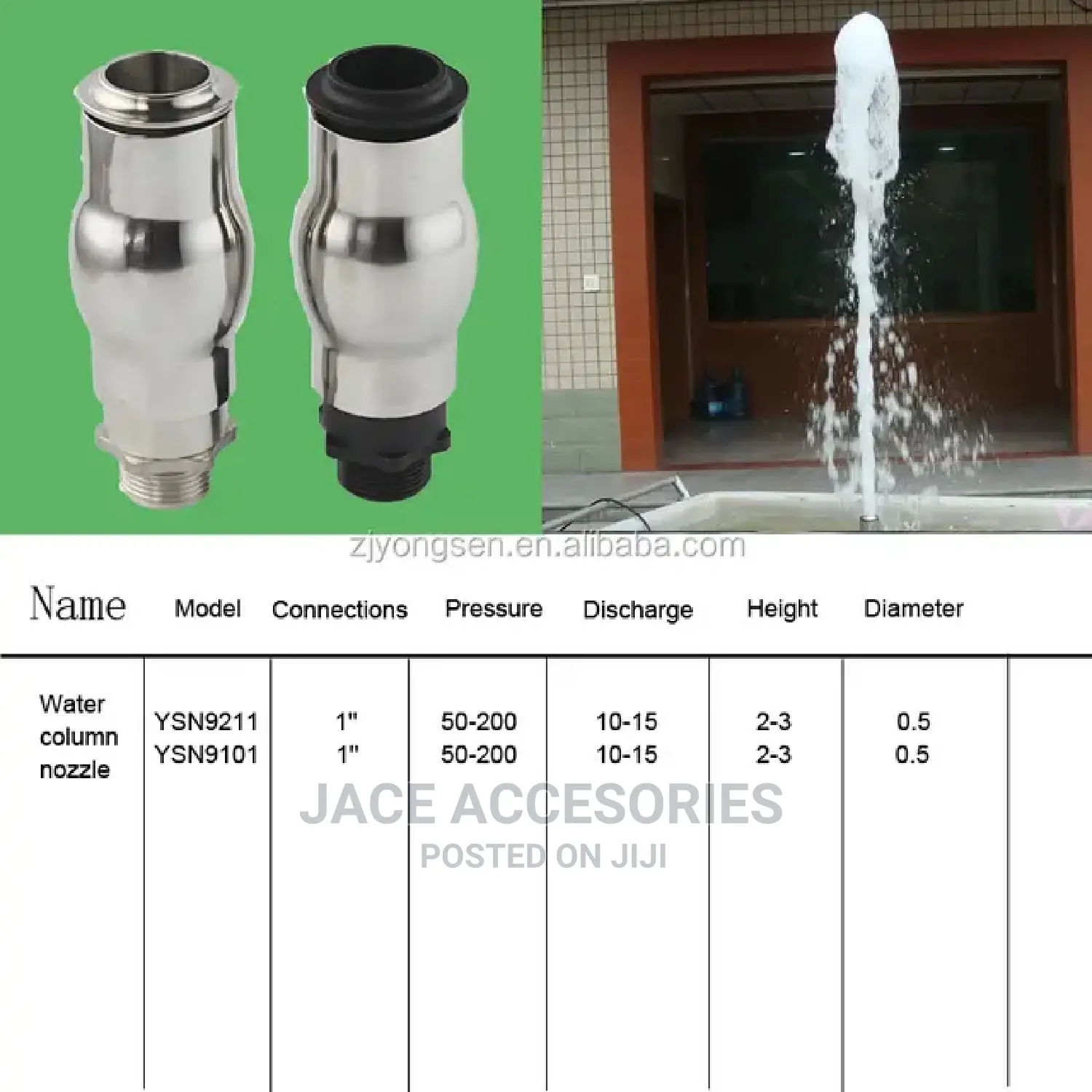 Fountain Foam Nozzle Jet